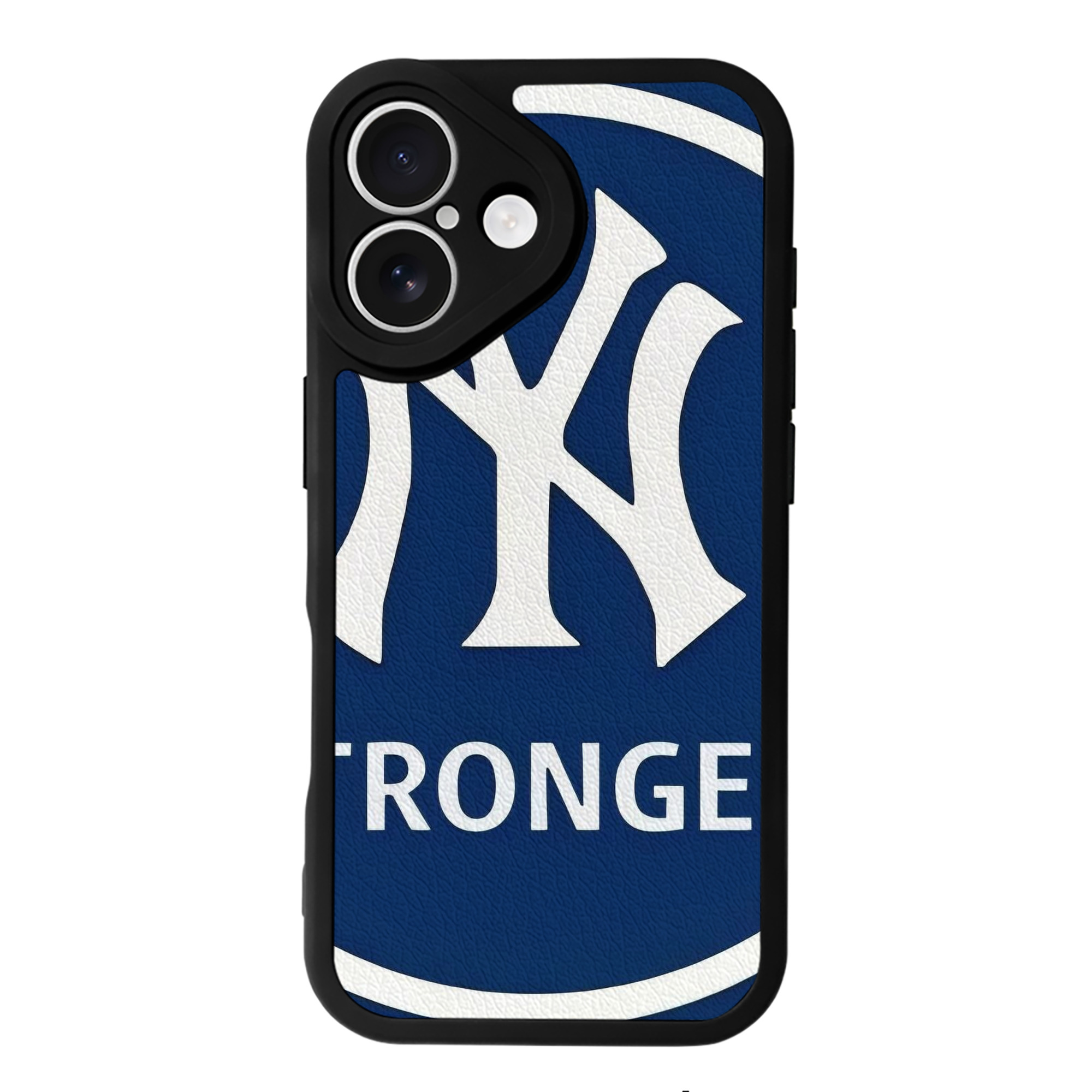 New York Yankees 346 IPhone 16 Silicone Leather Case – UV Print, Lambskin Texture – Perfect Fit, Wireless Charging Compatible, Scratch Resistant, Precise Cutouts – Stylish Protection For IPhone 16